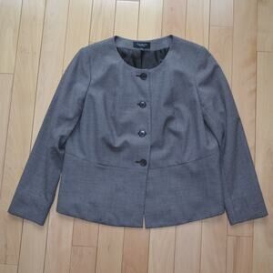 Talbots Blazer Suit Jacket Gray Size 14WP
